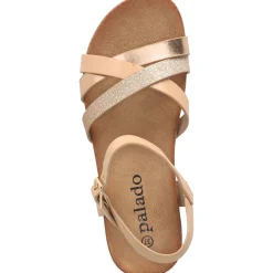 Palado Jantai, Sandalen, Damen, Bronze