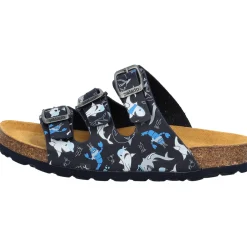 Palado Kids Capri B Print, Pantoletten, Kinder, Dunkelblau Sharks