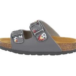 Palado Kids Korfu B, Pantoletten, Kinder, Grau Soccer Flames