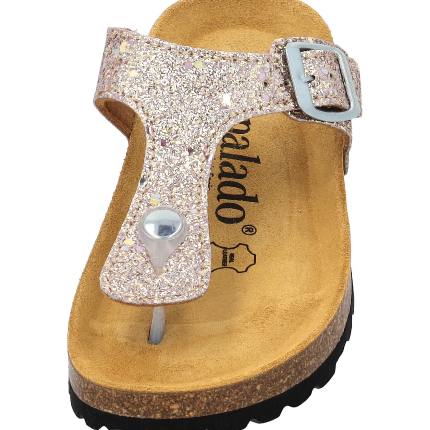 Palado Kids Kos G Glitzer, Zehentrenner, Kinder, Rosegold