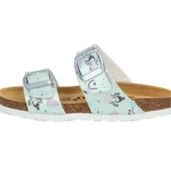 Palado Kids Samos G Print, Pantoletten, Kinder, Türkis Metallic Fairy