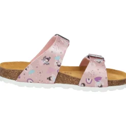 Palado Kids Samos G Print, Pantoletten, Kinder, Rosa Metallic Fairy