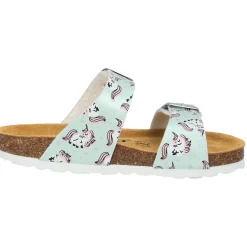 Palado Kids Samos G Print, Pantoletten, Kinder, Türkis Metallic Unicorn
