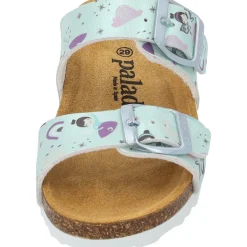 Palado Kids Samos G Print, Pantoletten, Kinder, Türkis Metallic Fairy