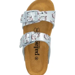 Palado Kids Samos G Print, Pantoletten, Kinder, Hellblau Metallic Unicorn