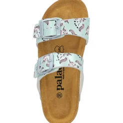 Palado Kids Samos G Print, Pantoletten, Kinder, Türkis Metallic Unicorn