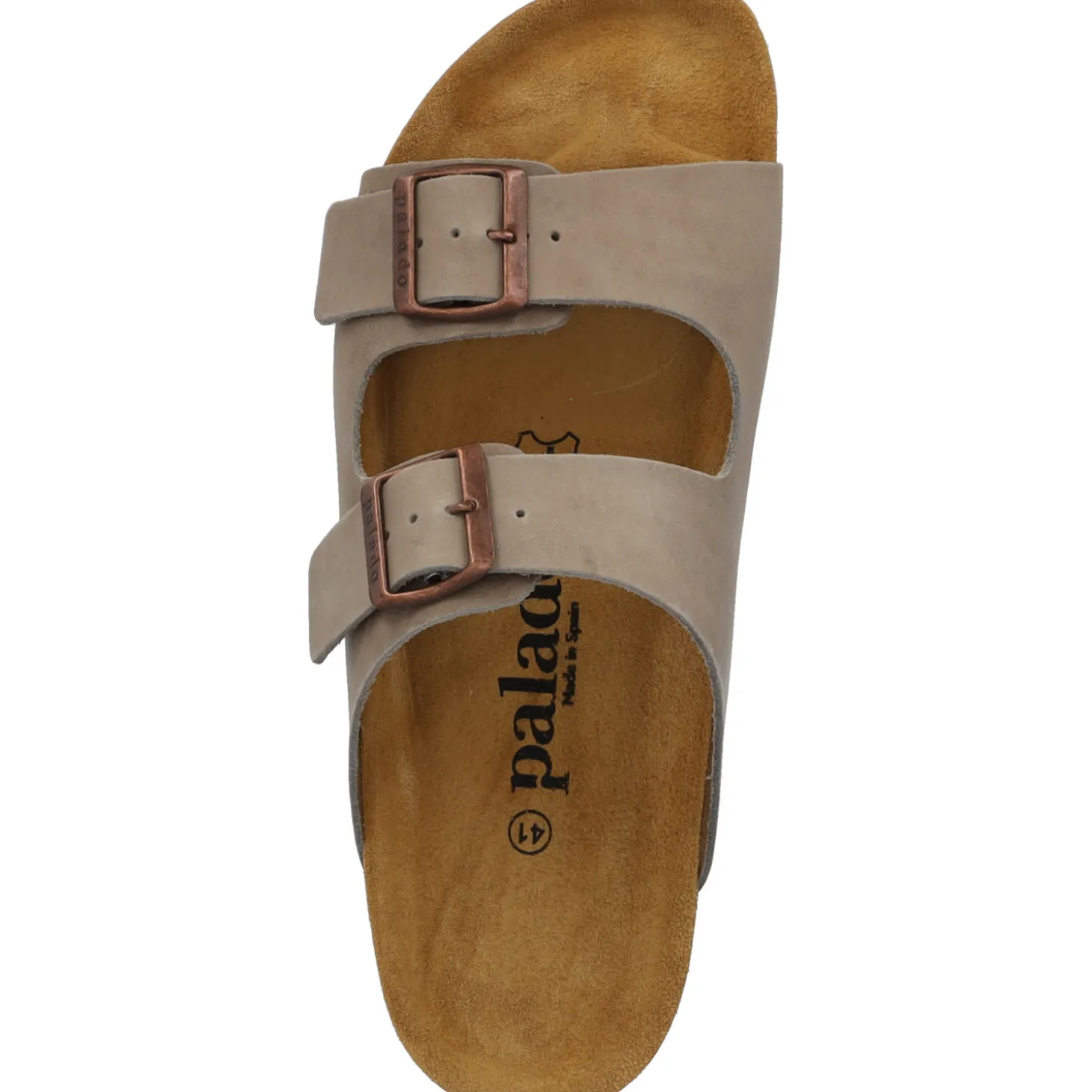 Palado Korfu Oiled Premium Leather Herren, Pantoletten, Herren, Grau