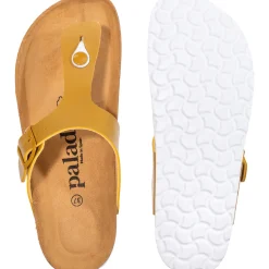 Palado Kos Matt, Zehentrenner, Damen, Senf