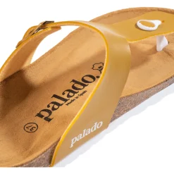 Palado Kos Matt, Zehentrenner, Damen, Senf