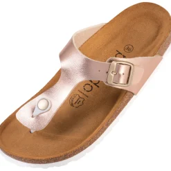 Palado Kos Metallic, Zehentrenner, Damen, Rosegold