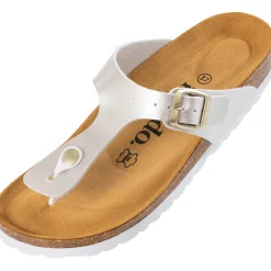 Palado Kos Metallic, Zehentrenner, Damen, Altsilber