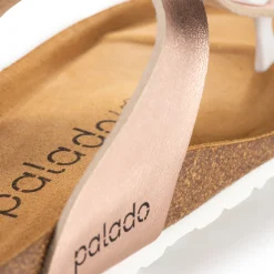 Palado Kos Metallic, Zehentrenner, Damen, Rosegold