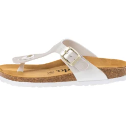 Palado Kos Metallic, Zehentrenner, Damen, Altsilber