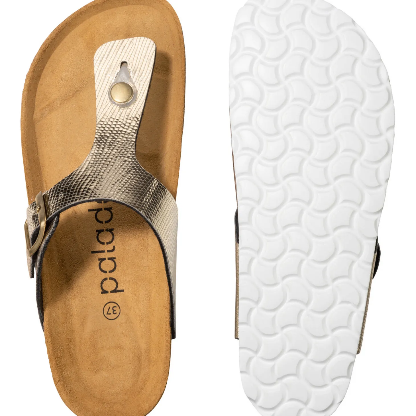 Palado Kos Titano, Zehentrenner, Damen, Gold