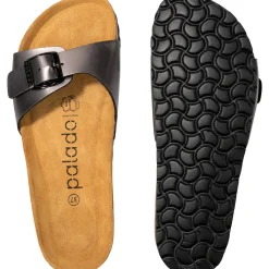 Palado Malta Arizona, Pantoletten, Damen, Metallic Antra