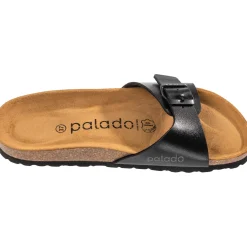 Palado Malta Metallic, Pantoletten, Damen, Schwarz