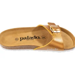 Palado Malta Metallic, Pantoletten, Damen, Senf Gold