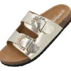 Palado Obestos by Sila Sahin, Sandalen, Damen, Gold Metallic