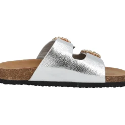 Palado Obestos by Sila Sahin, Sandalen, Damen, Silber Metallic
