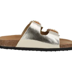 Palado Obestos by Sila Sahin, Sandalen, Damen, Gold Metallic