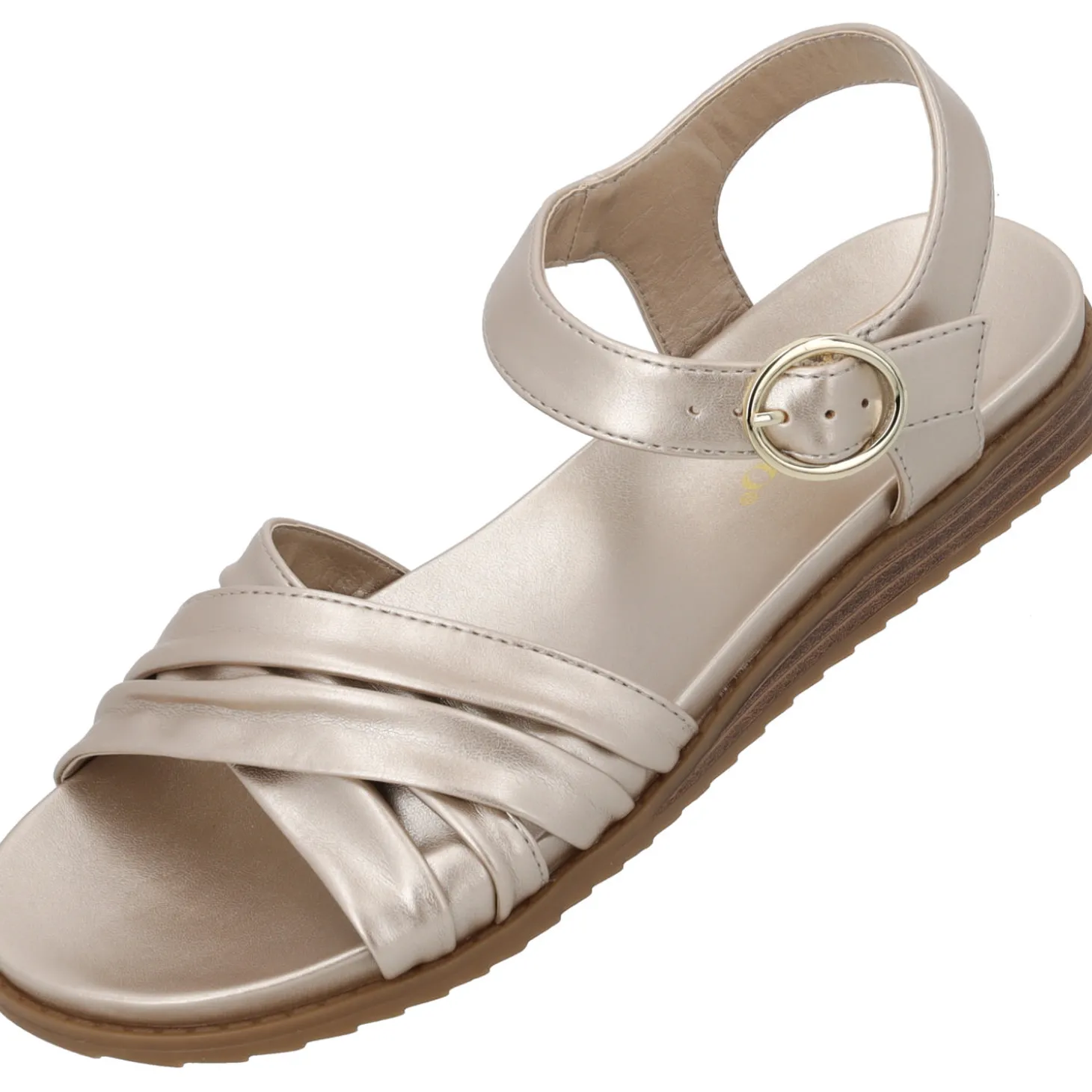 Palado Ovuh, Riemchensandalen, Damen, Gold