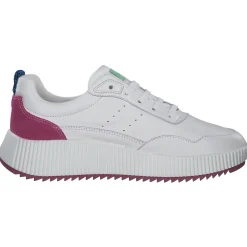 Palado PA 0035, Schnürschuhe, Damen, Weiß/Grün/Pink