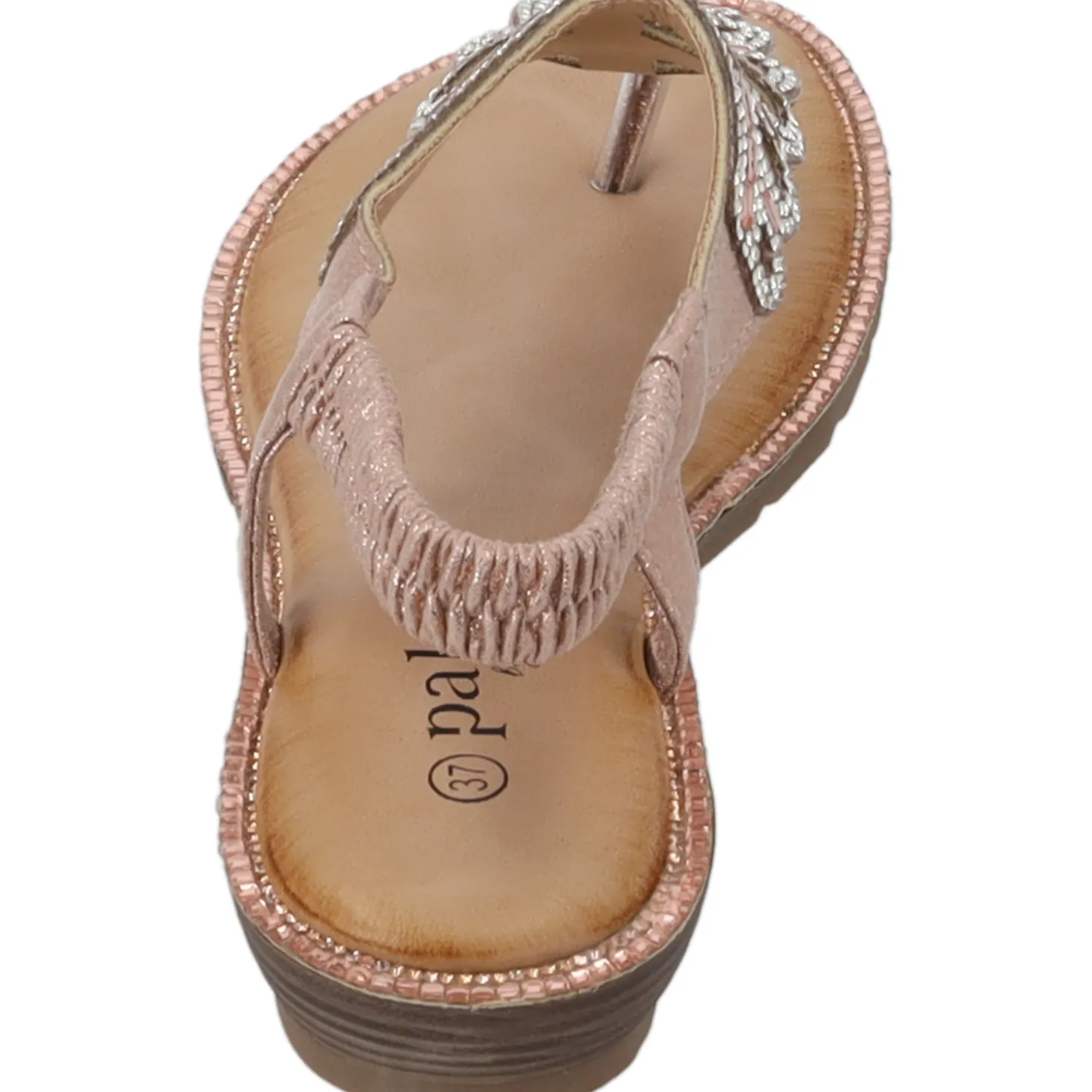 Palado Phuza by Sila Sahin , Riemchensandalen, Damen, Rosegold