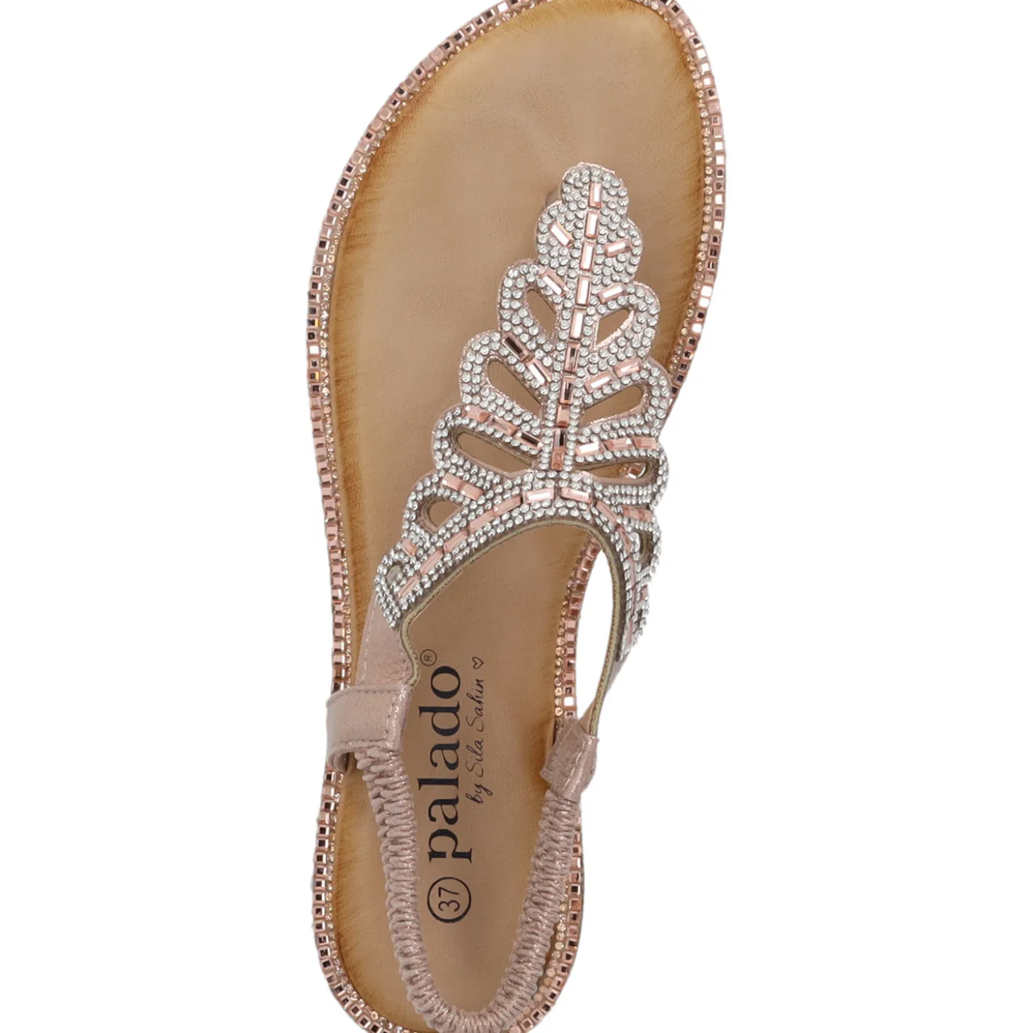 Palado Phuza by Sila Sahin , Riemchensandalen, Damen, Rosegold