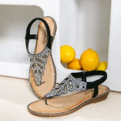 Palado Phuza by Sila Sahin , Riemchensandalen, Damen, Schwarz