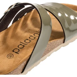 Palado Roma, Pantoletten, Damen, Lack Khaki