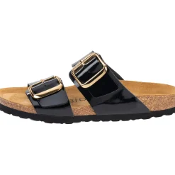 Palado Samos GS, Pantoletten, Damen, Schwarz Lack