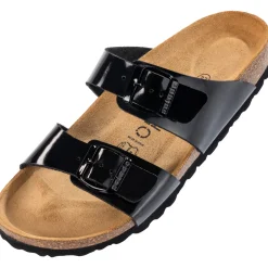 Palado Samos, Pantoletten, Damen, Lack Schwarz