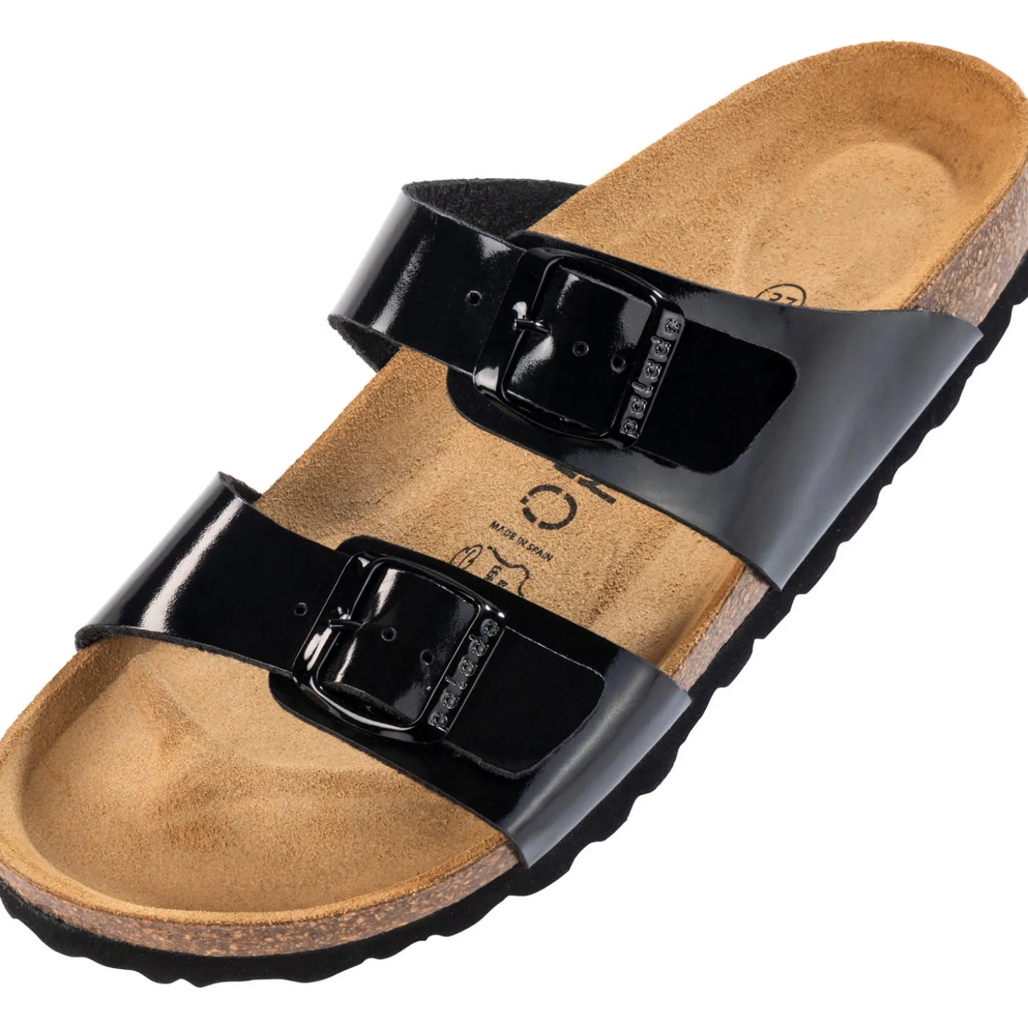 Palado Samos, Pantoletten, Damen, Lack Schwarz