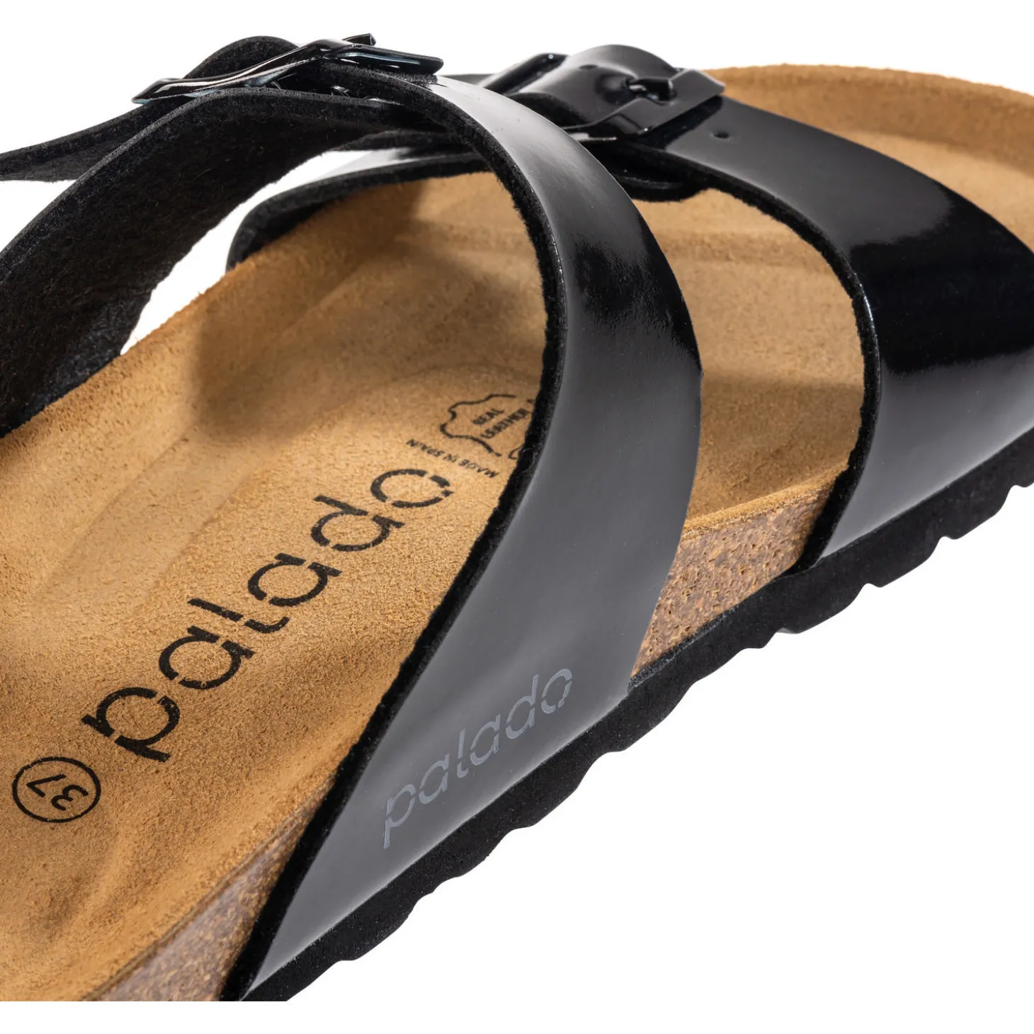 Palado Samos, Pantoletten, Damen, Lack Schwarz