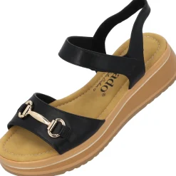 Palado Stamelos by Sila Sahin, Riemchensandalen, Damen, Schwarz