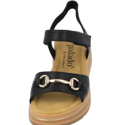 Palado Stamelos by Sila Sahin, Riemchensandalen, Damen, Schwarz