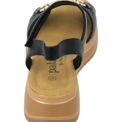 Palado Stamelos by Sila Sahin, Riemchensandalen, Damen, Schwarz