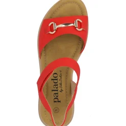 Palado Stamelos by Sila Sahin, Riemchensandalen, Damen, Rot