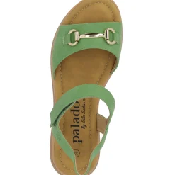 Palado Stamelos by Sila Sahin, Riemchensandalen, Damen, Grün