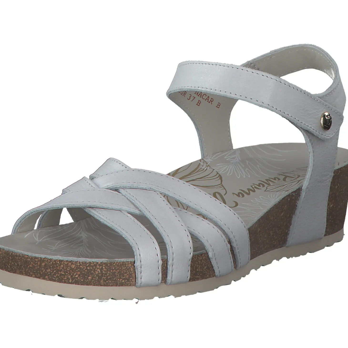 Panama Jack Chia B, Keilsandaletten, Damen, Weiß (Blanco