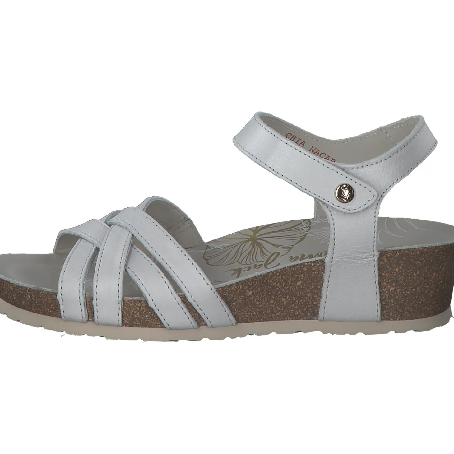 Panama Jack Chia B, Keilsandaletten, Damen, Weiß (Blanco