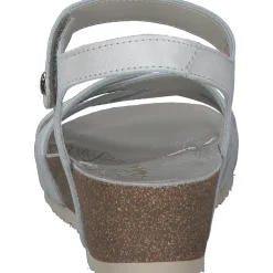 Panama Jack Chia B, Keilsandaletten, Damen, Weiß (Blanco
