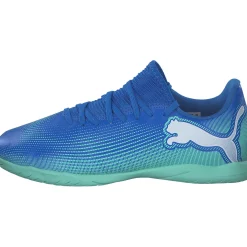 Puma 107952/001 Future 7 Play IT Jr., Sportschuhe, Kinder, HYPERLINK BLUE-MINT-PUMA WHITE