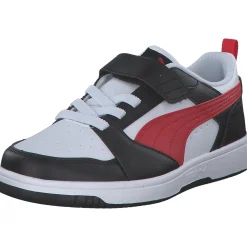 Puma 397419/004 Rebound V6 Lo AC+PS, Slipper (Kinder), Kinder, puma white-for all time red-pu