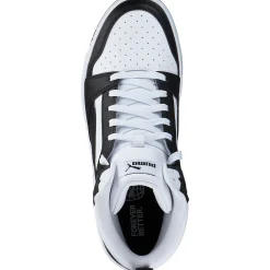 Puma Rebound v6 Mid Jr. 393831, Stiefel, Schwarz