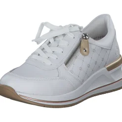 Remonte D3211, Schnürschuhe, Damen, weiss/weiss/alloy/lightgold