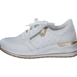 Remonte D3211, Schnürschuhe, Damen, weiss/weiss/alloy/lightgold