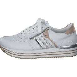 Remonte D1318, Schnürschuhe, Damen, weiss/argento/rosegold/weiss
