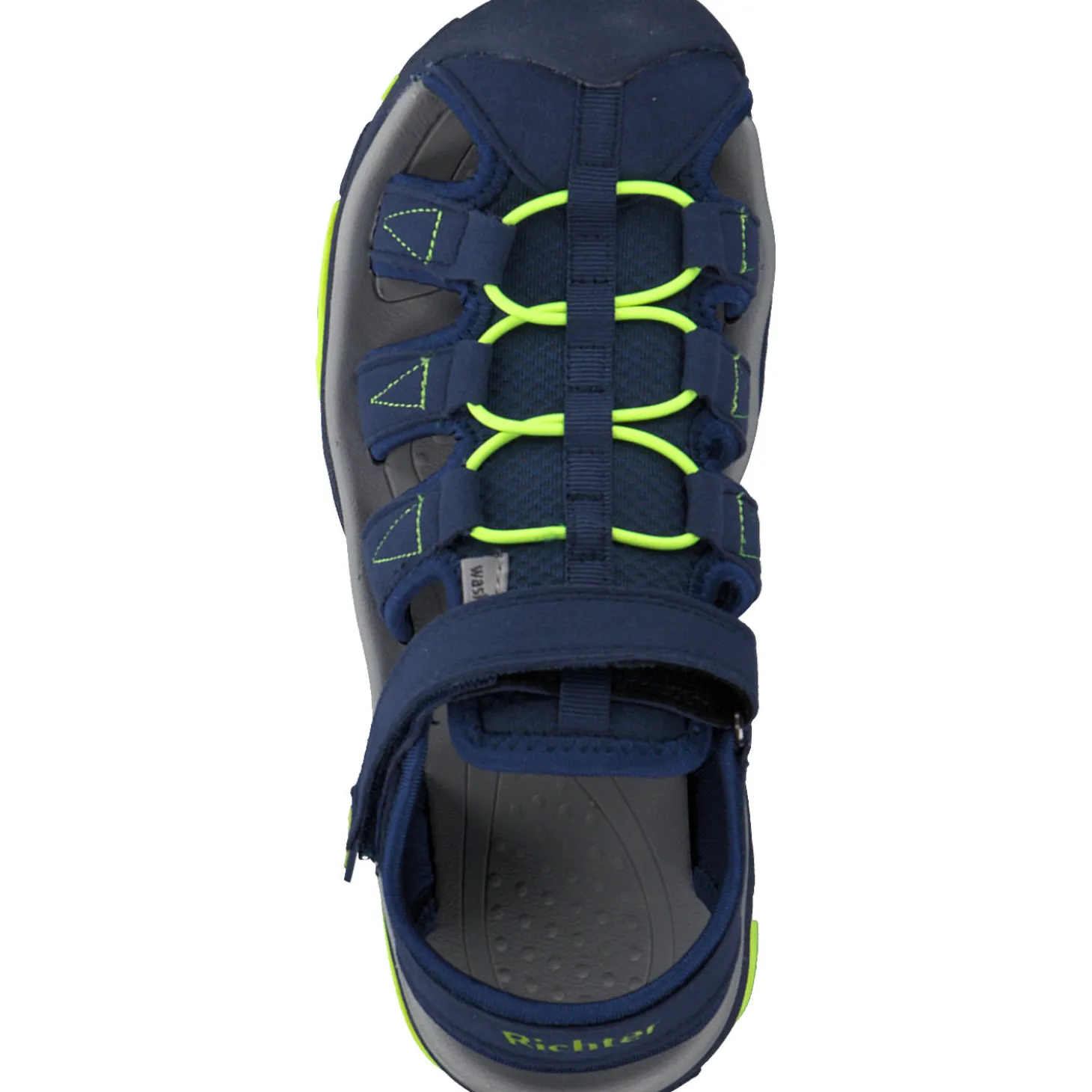 Richter 7151, Sandalen (Kinder), Kinder, nautia/blue/neonlime