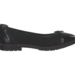 Rieker 45358, Ballerinas, Damen, black/schwarz